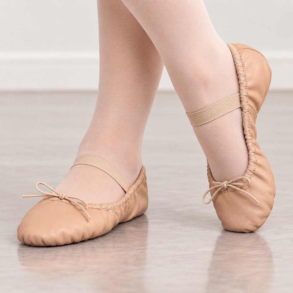 Bloch S0205L Dansoft Pink Leather Full Sole Ballet Slippers Womens 7C